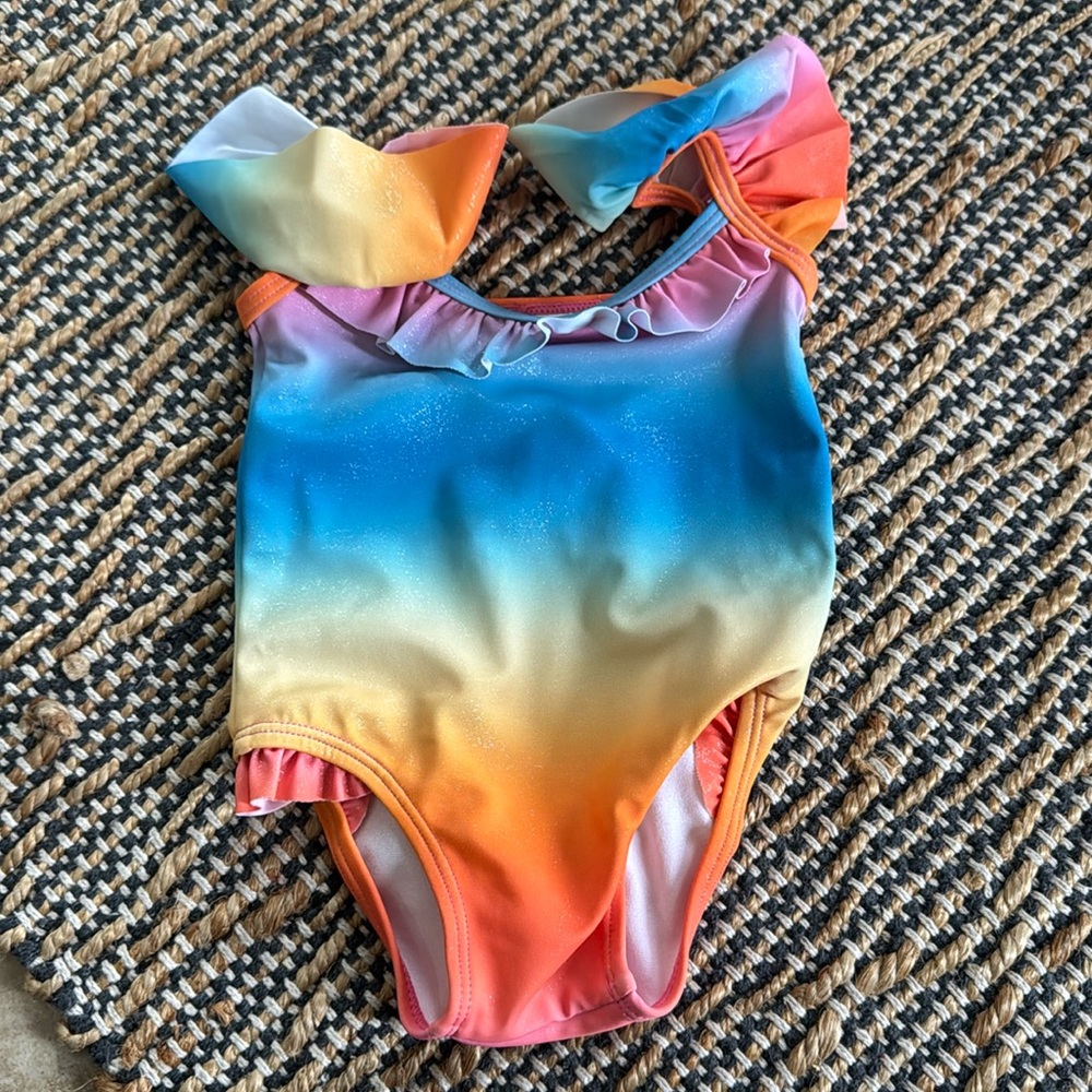 Janie & Jack Ombré Sparkle Baby Swim 6-12Months